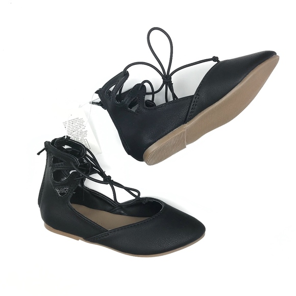 Lace Up Ballet Flats - Picture 1 of 4